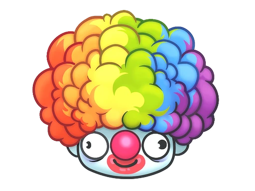 Sticker | Clown Wig