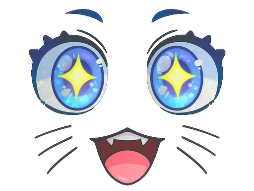 Sticker | Kawaii Eyes (Glitter)